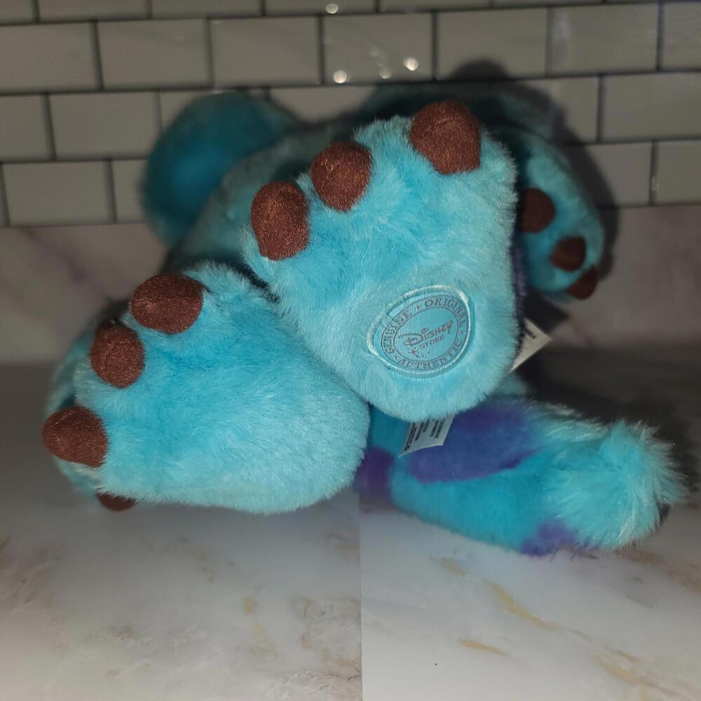 Disney Store Sully Monsters Inc Plush 16” Stuffed Animal Authentic Blue Monster - Picture 8 of 8